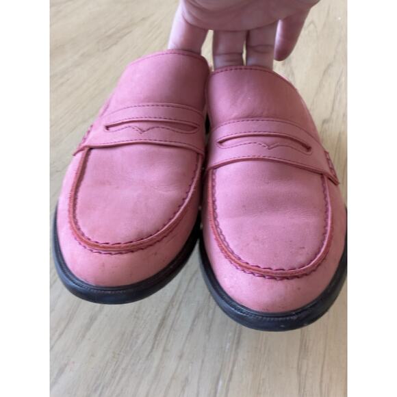 Sies Marjan Pink Suede Penny Loafer Mule Flats Slip On Designer Luxury Women 9 - Picture 15 of 16